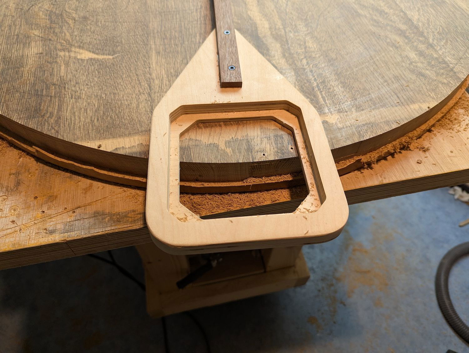 View of the router base