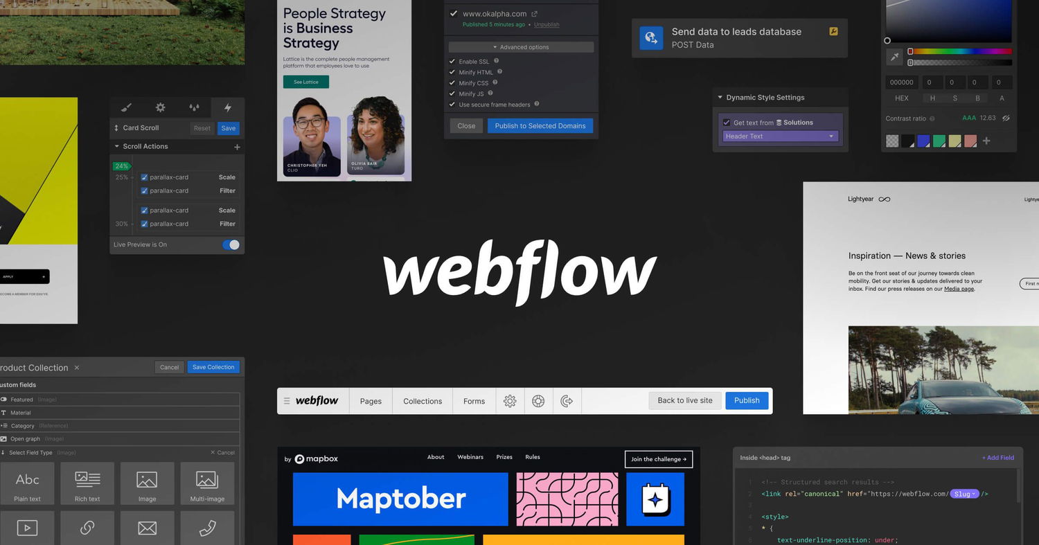 Webflow: Create a custom website | No-code website builder