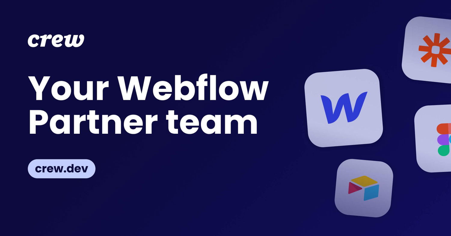 Design & Webflow for Startups | Crew