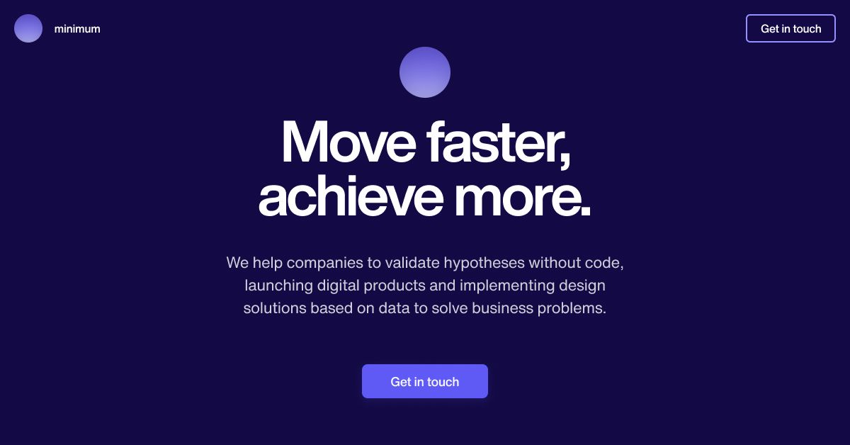 minimum - no code solutions agency