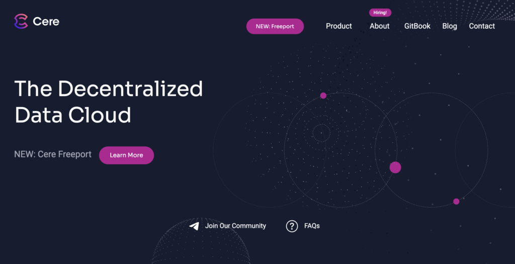 Cere Network - The Decentralized Data Cloud - Creative Studio, Tech Blog - Colorless Identity