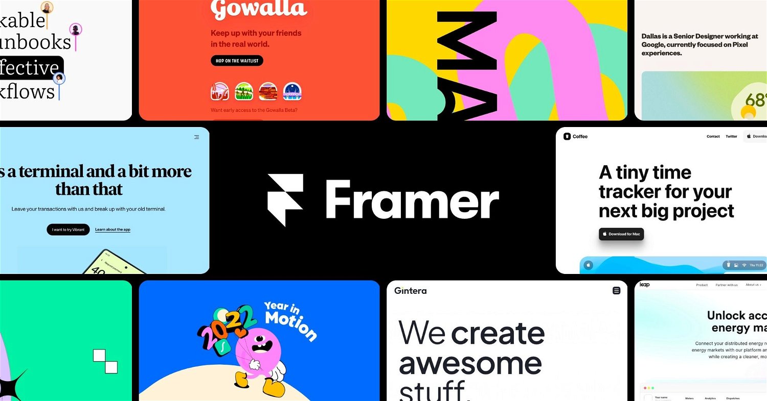 Framer —  Design and ship your dream site. Zero code, maximum speed.