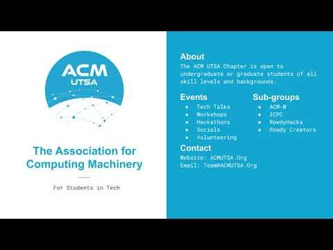 For Students in(to) Tech: Association for Computing Machinery - Who We Are