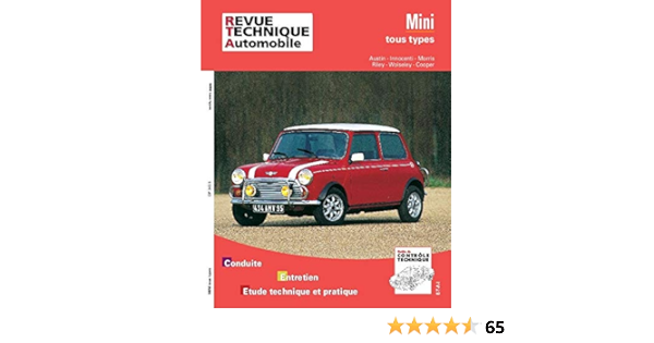 E.T.A.I - Revue Technique Automobile 343.5 - AUSTIN MINI - 1979 à 1996