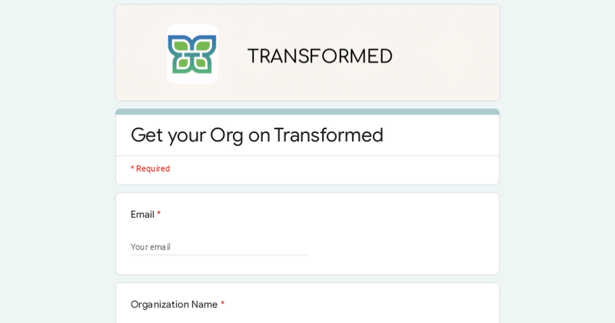 Get your Org on Transformed