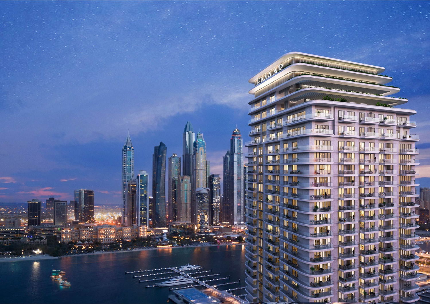 Artist Impression of Tower A against the Dubai Skyline
Vignette