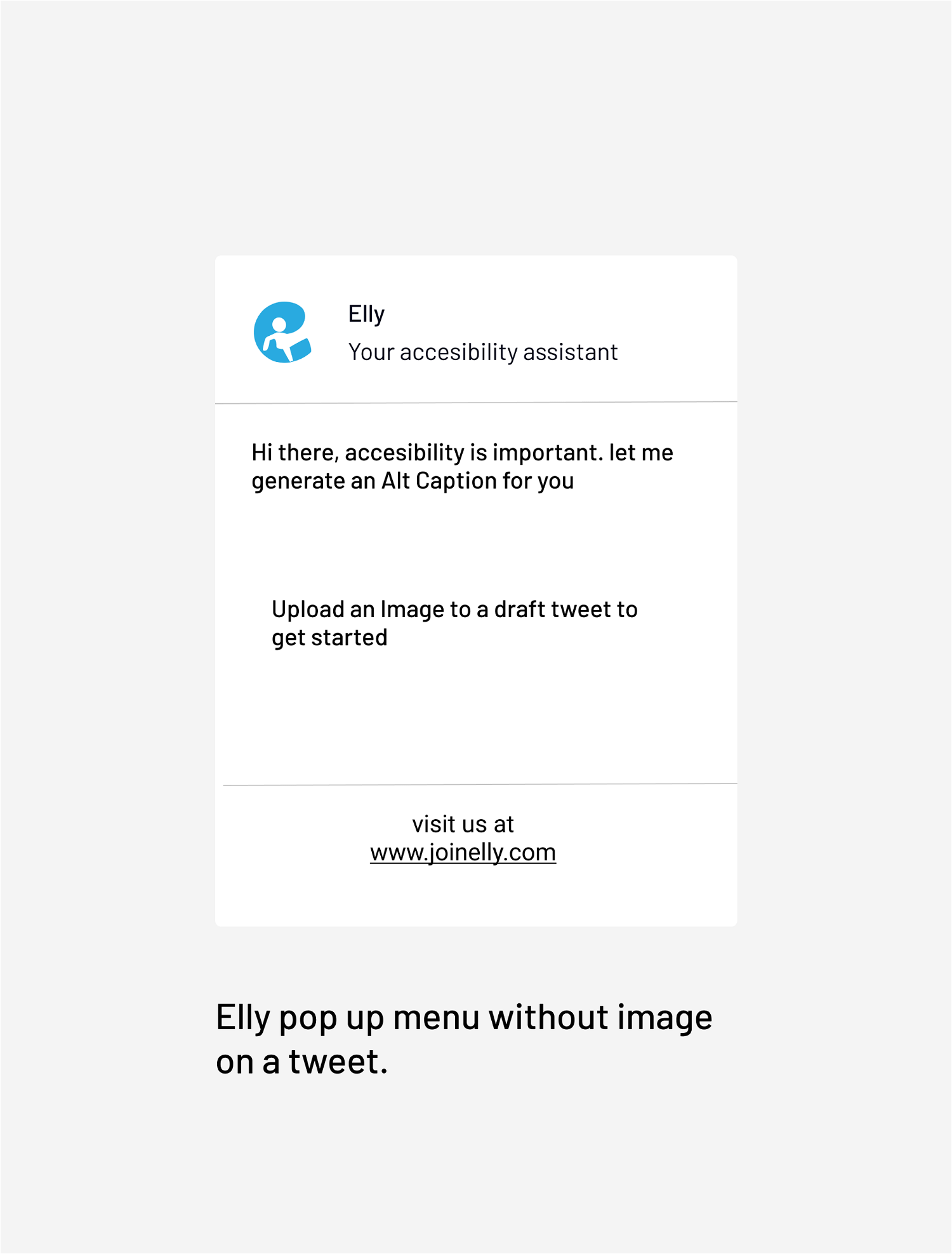 Elly pop up without image on a draft tweet