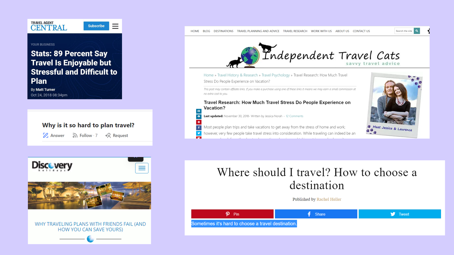 is travel planning really a problem?