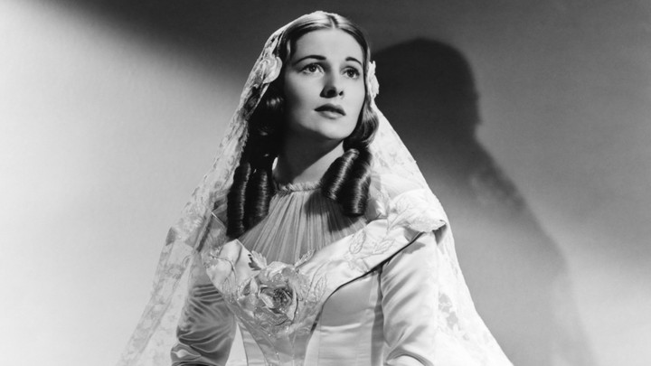 The actress Joan Fontaine as Jane Eyre in the 1943 film 20TH CENTURY FOX