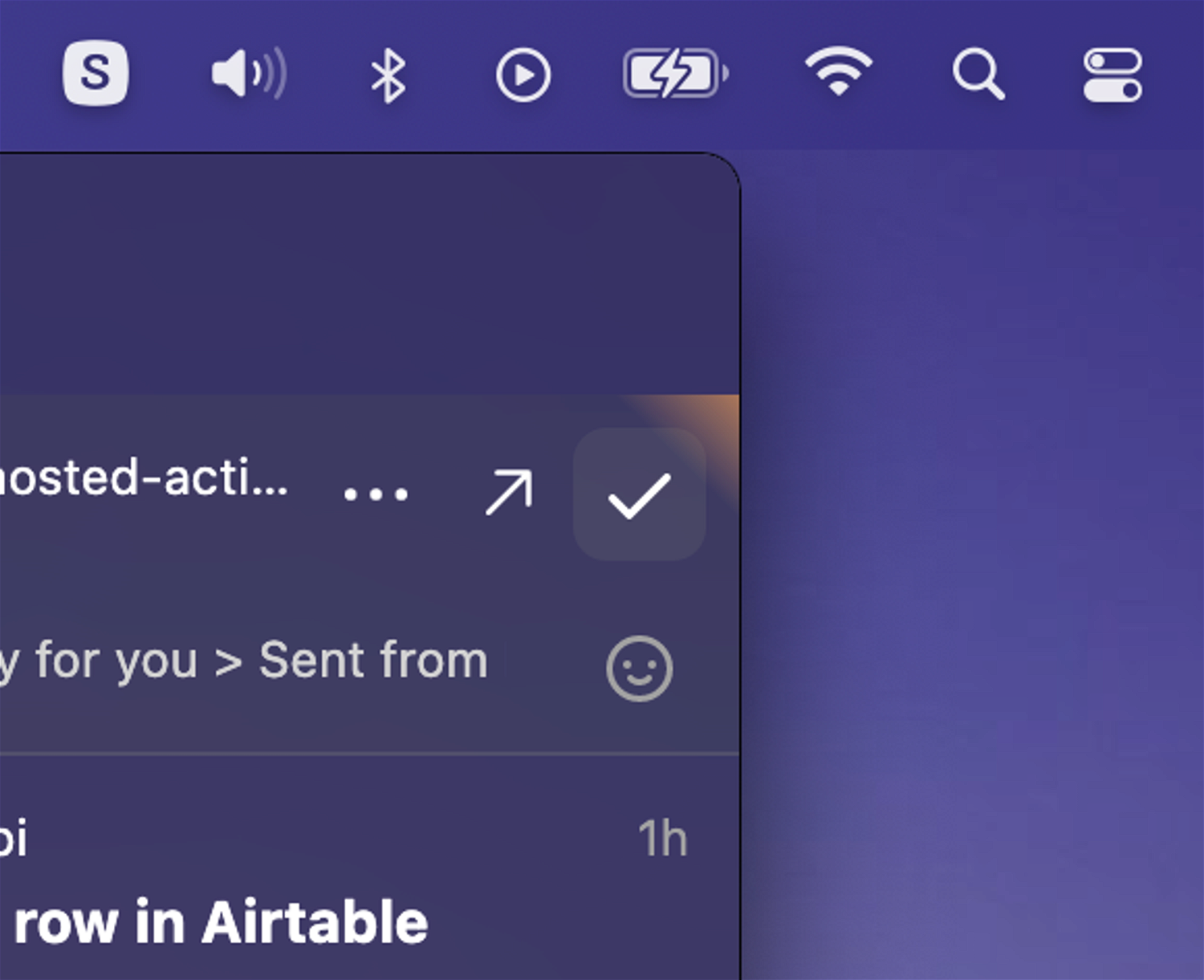 Actionable notifications are now more subtle.