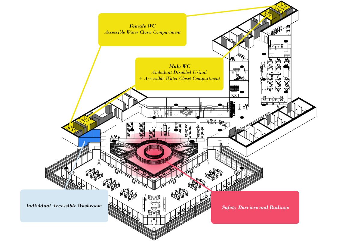 Isometric representation for 4th Storey BCA compliance