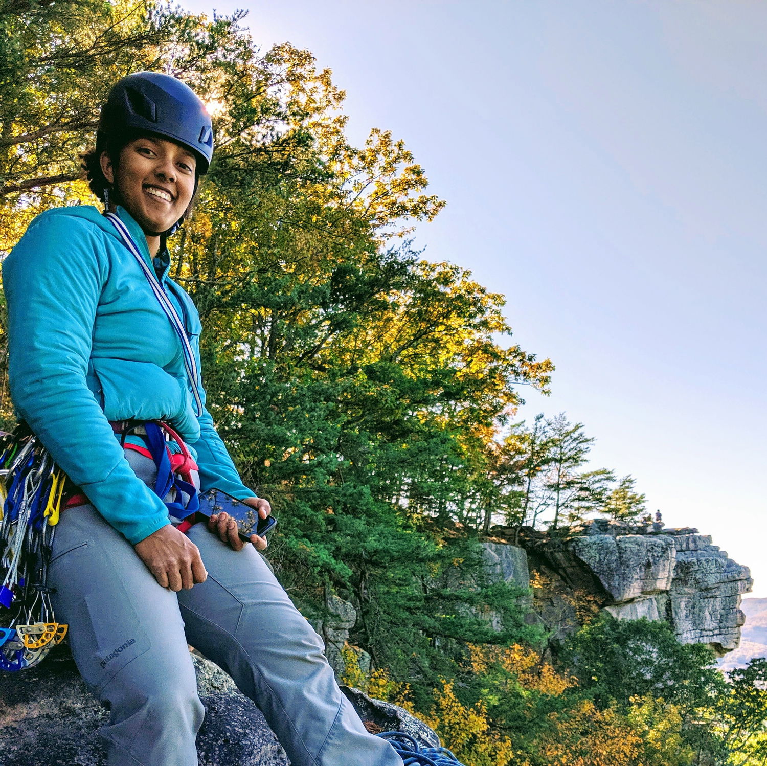 Trad climbing in Chattanooga, TN