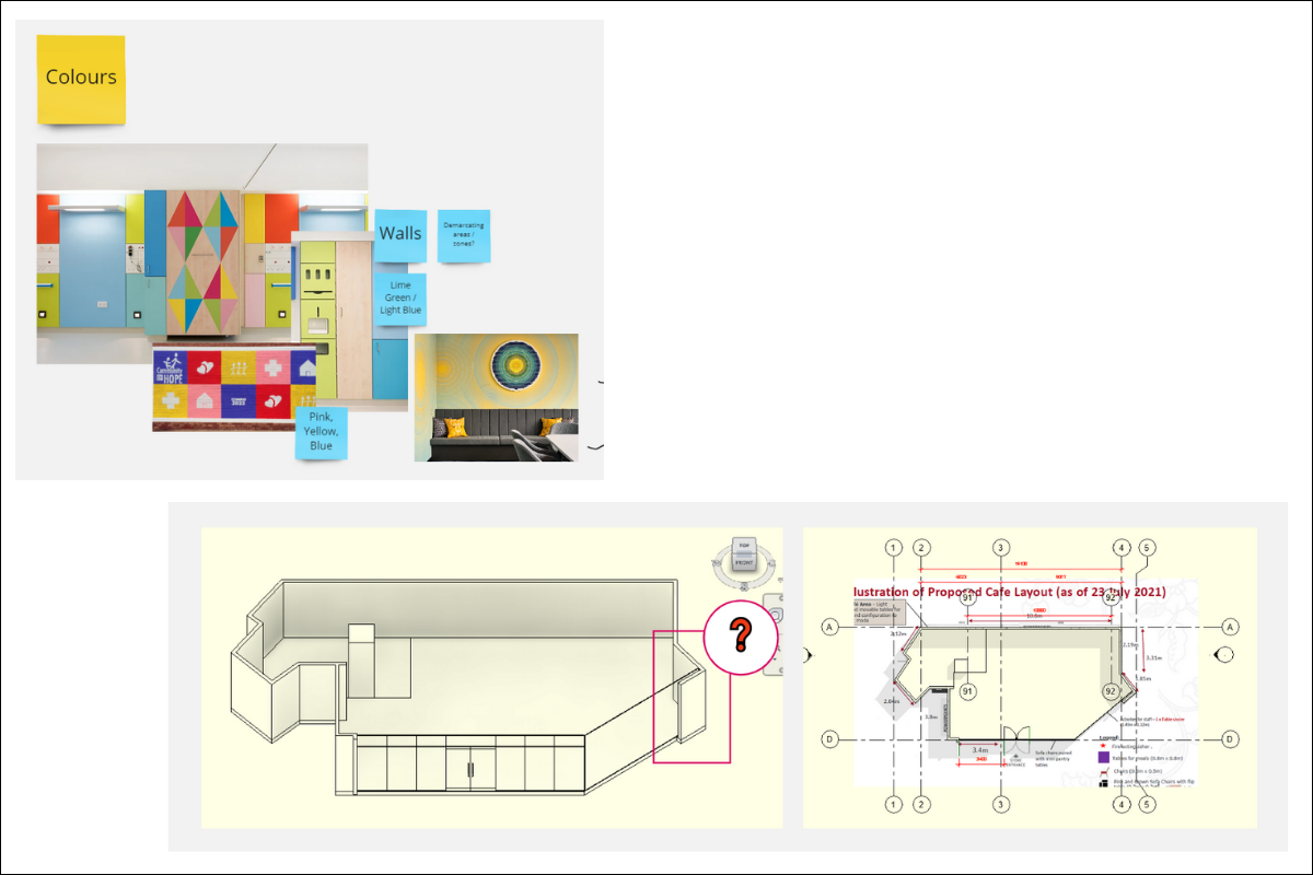 Snippets of process for a retail proposal
Mood Board; Schematic Model
Tan Tock Seng Hospital