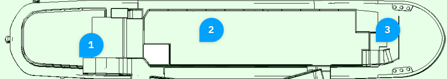 Tamesis Dock—upper deck plan