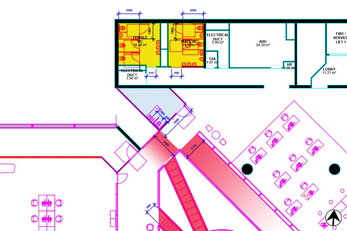 Plan representation for 4th Storey BCA compliance