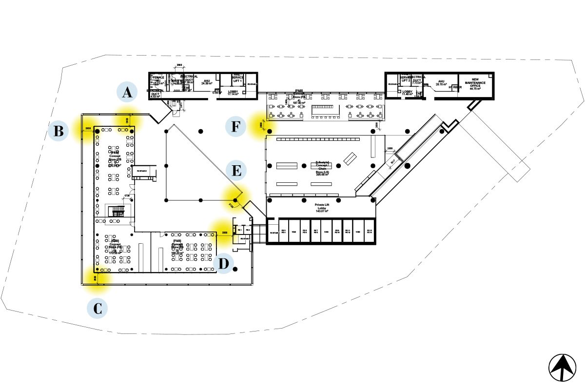 Internal Corridor Widths of >2,000mm for 2nd Storey URA compliance