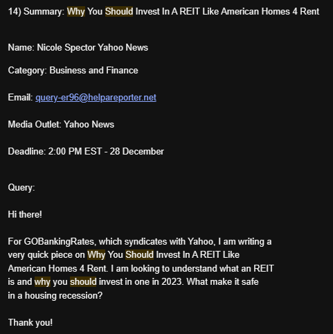 Presumption: REITs are a safe investment during recessions