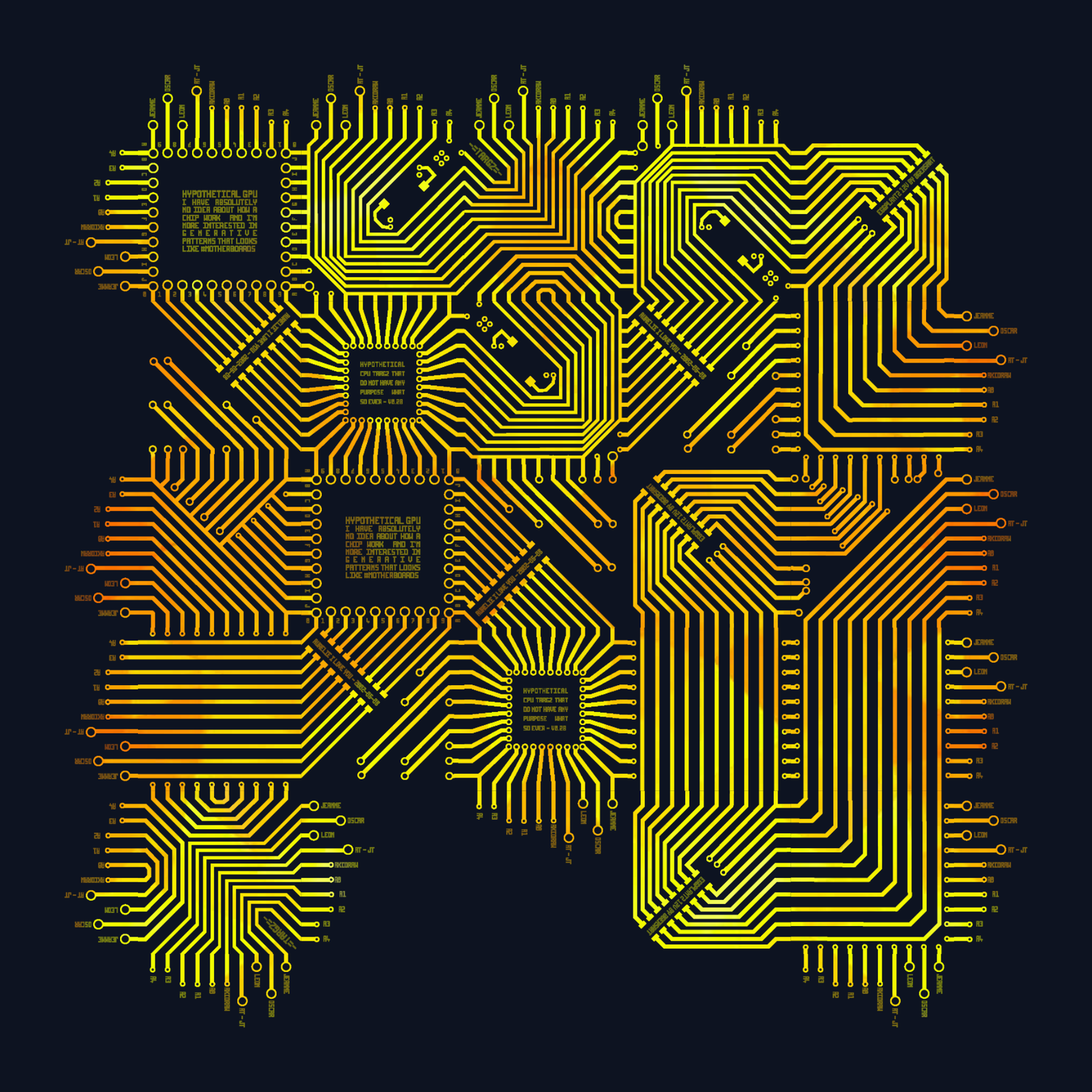 {Tile density: 'Mostly Filed', Color scheme: 'Sunny TFLOPS', Filling Type: 'Texture', Processor: '4/16'}