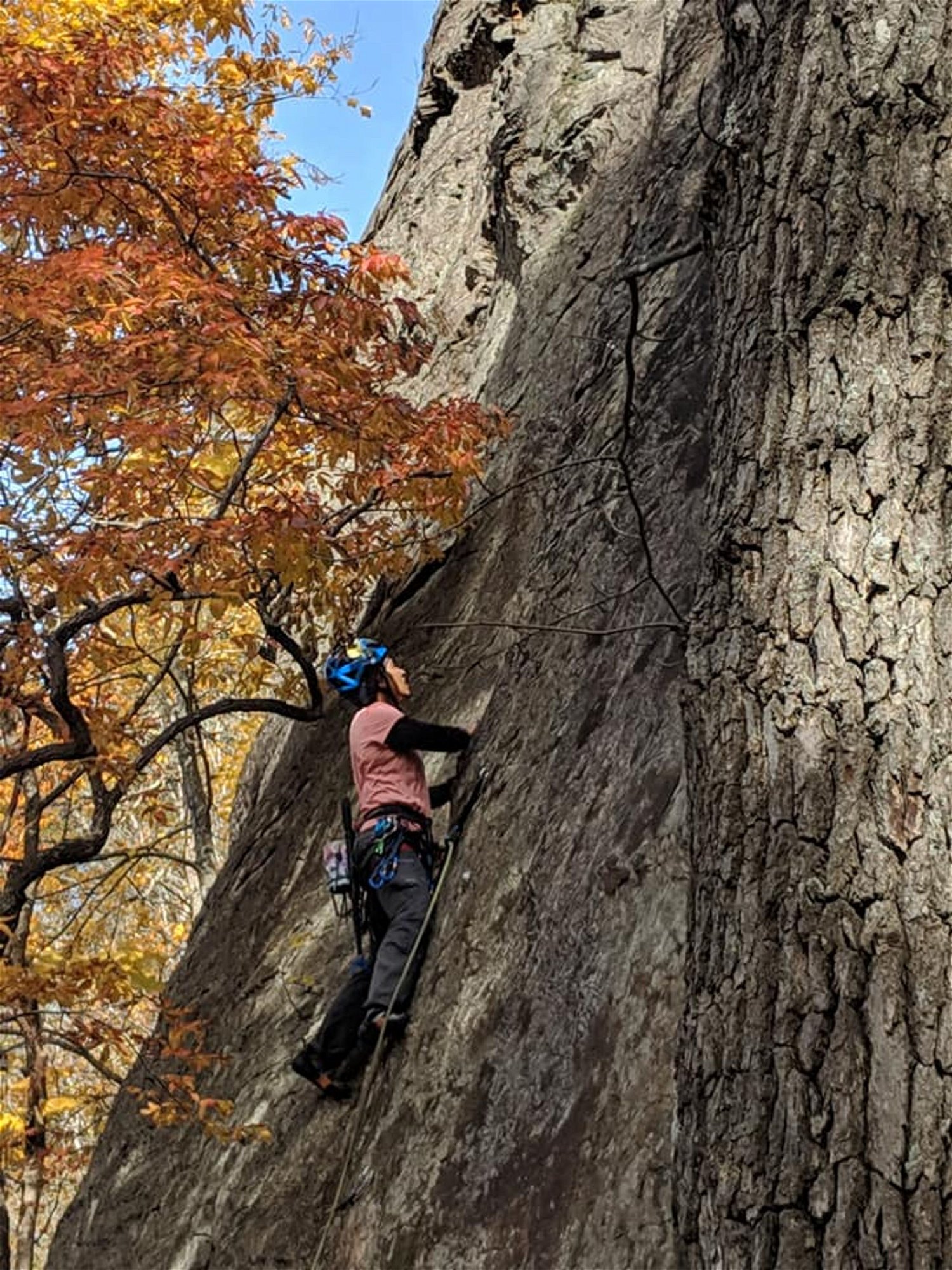 Rock climbing in the Red River Gorge, Kentucky