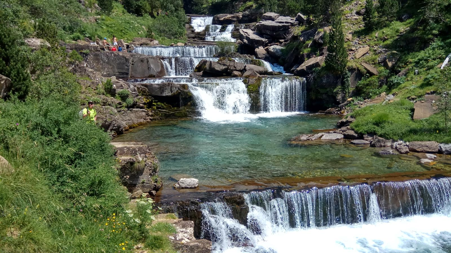 Gradas de Soaso, en el río Ara 