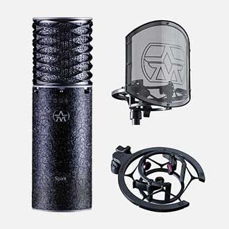 Roland - Aston Spirit Black Bundle | Condenser Microphone (Shock Mount bundled)