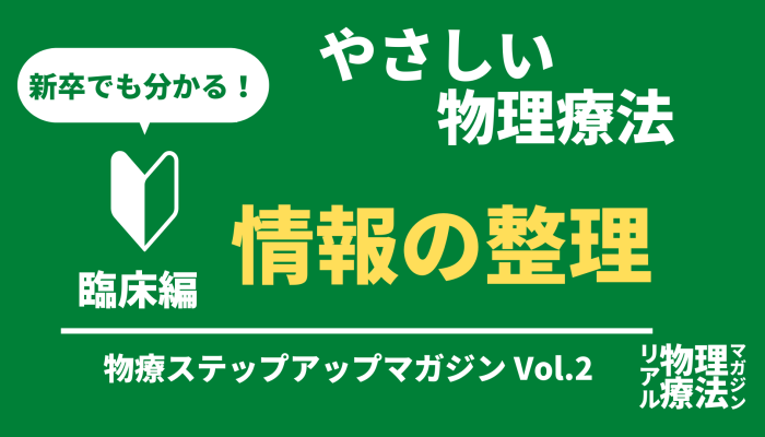 やさしい物理療法「情報の整理」 | セラピストキャンプ