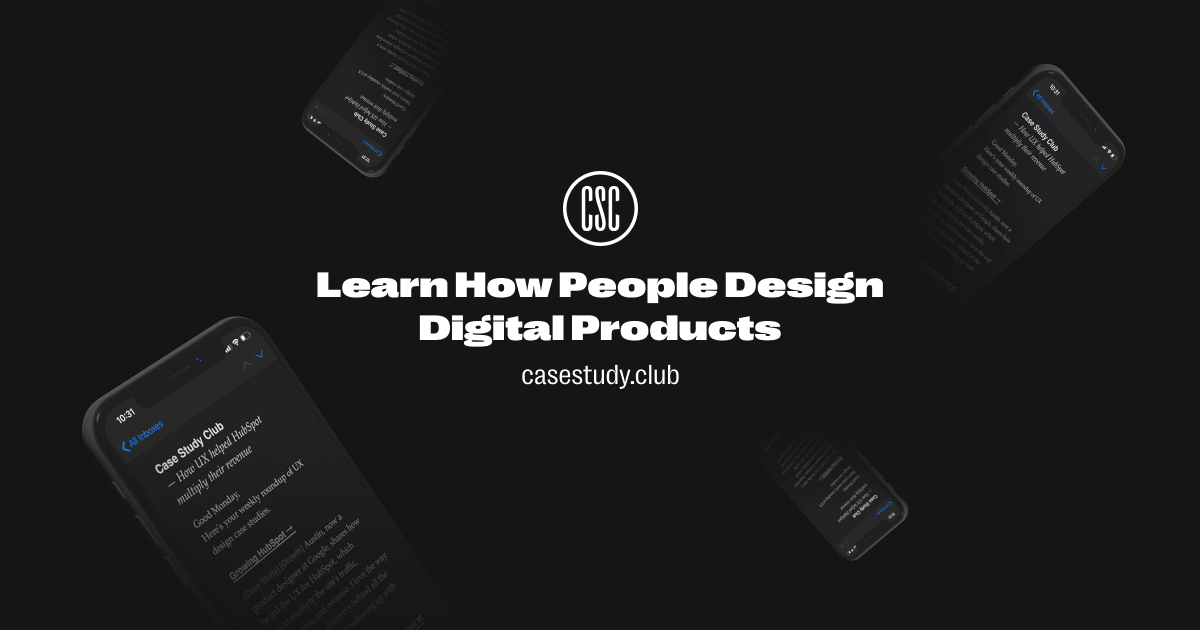 Case Study Club - Curated UX Case Study Gallery