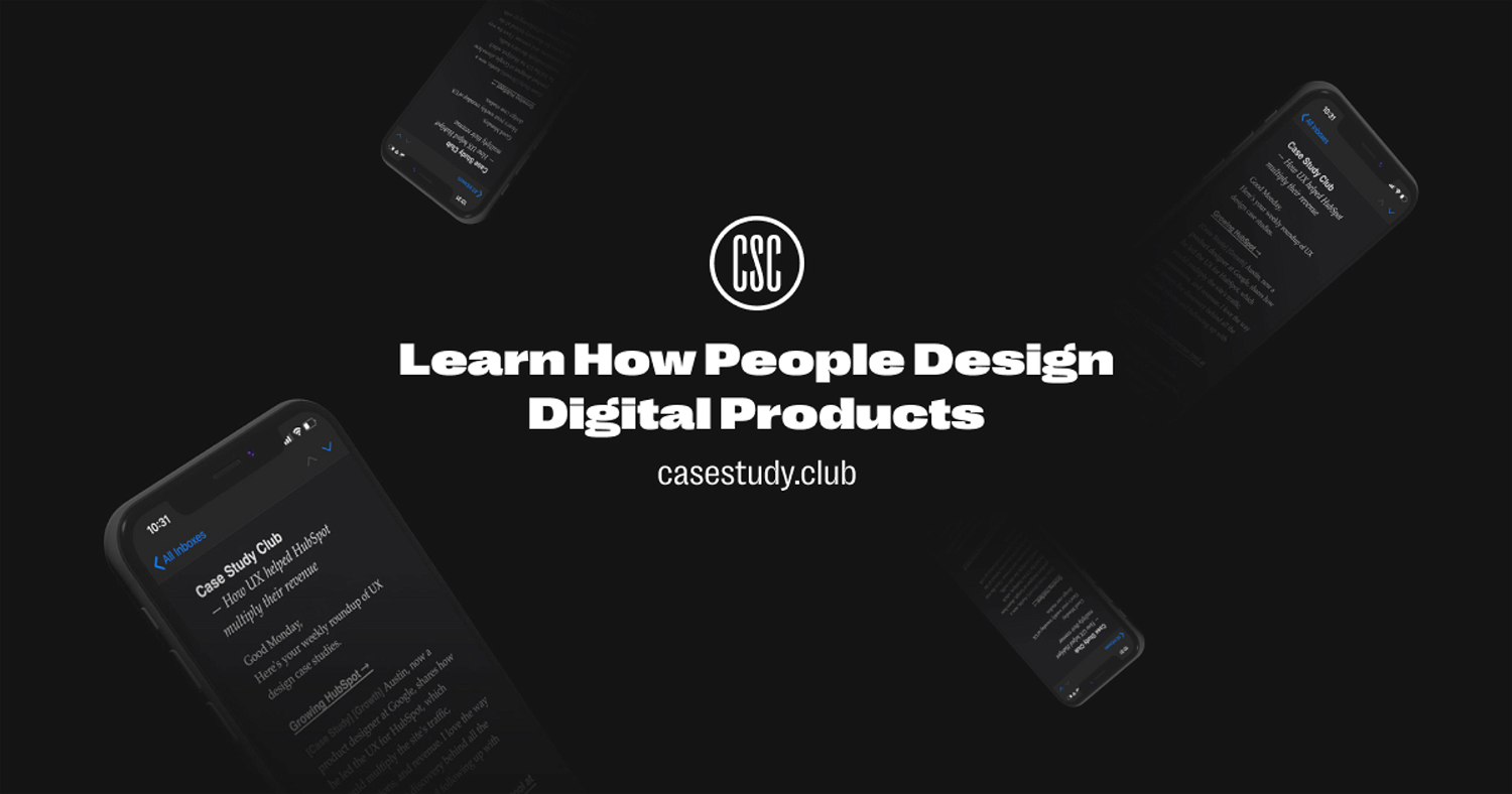 Case Study Club - Curated UX Case Study Gallery