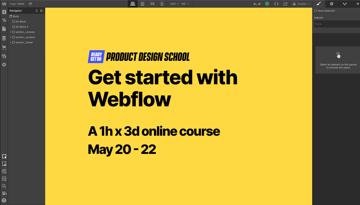 Get Started with Webflow