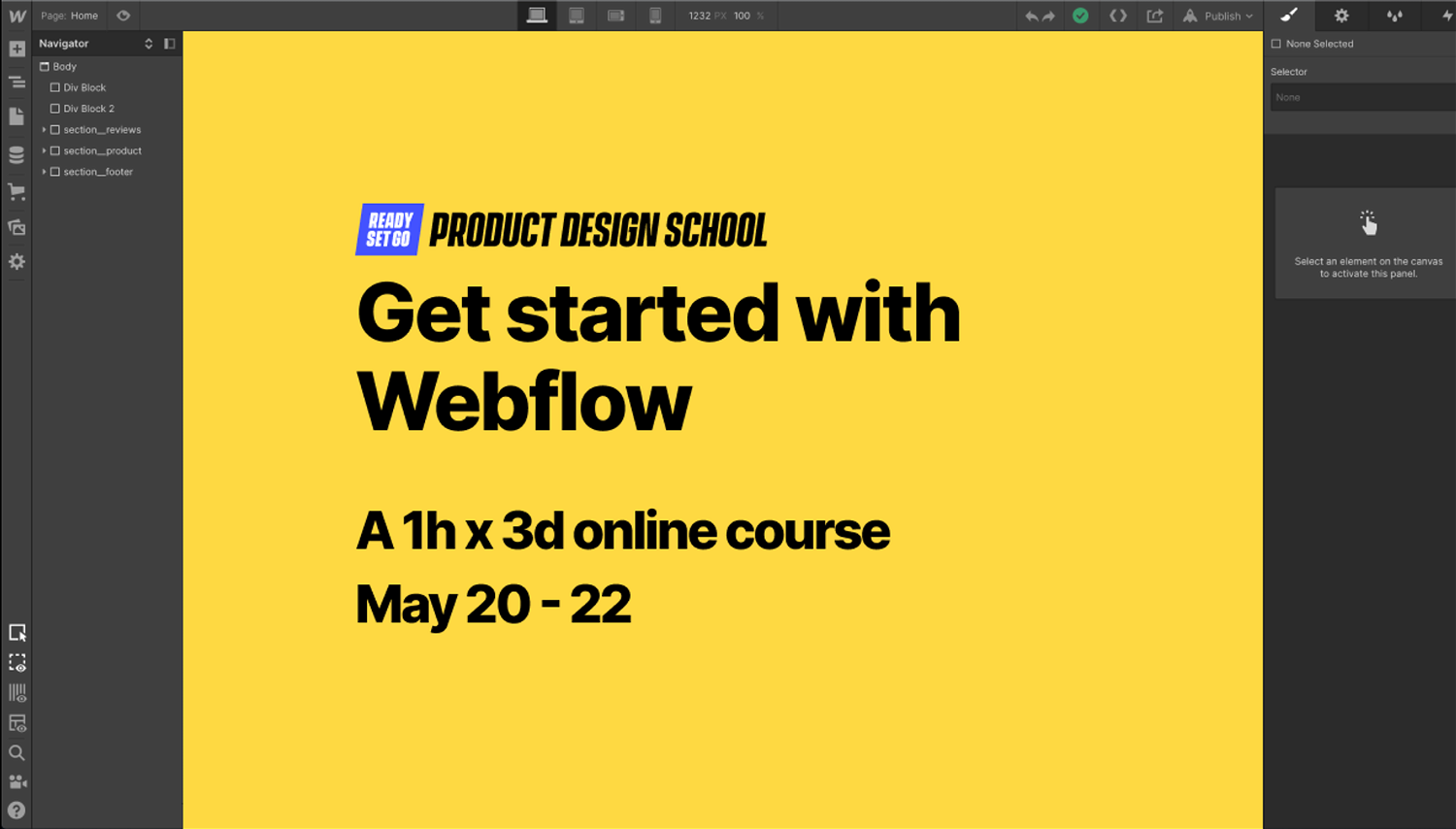Get Started with Webflow