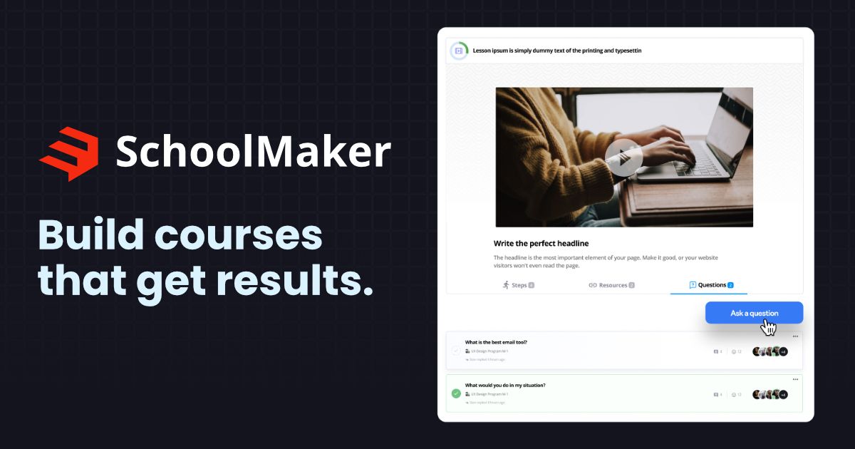 SchoolMaker - Build courses that get results.