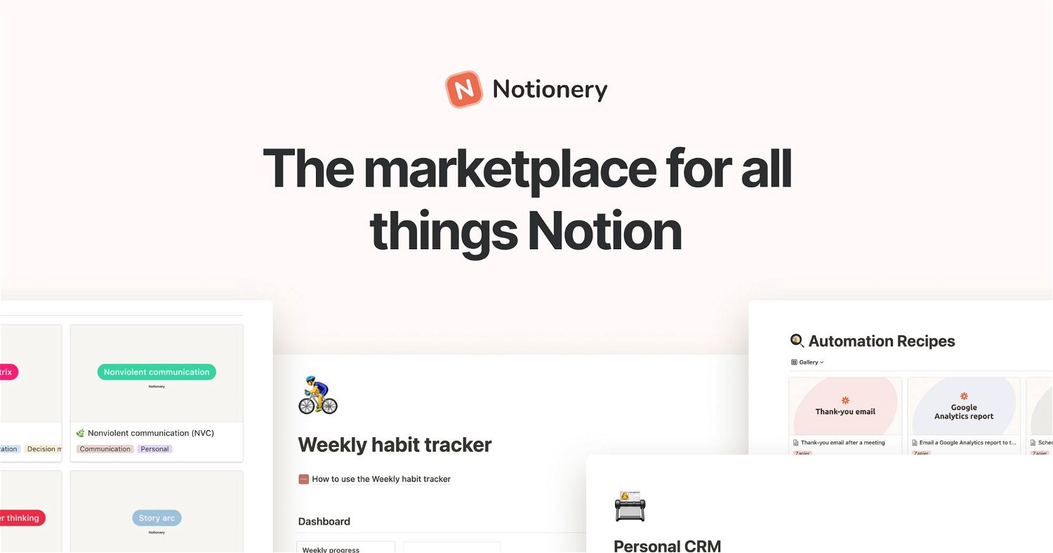 Notionery - Notion templates, courses, resources, and more.